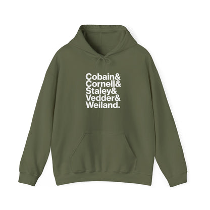 Cobain, Cornell, Staley, Vedder, Weiland - Sudadera azul