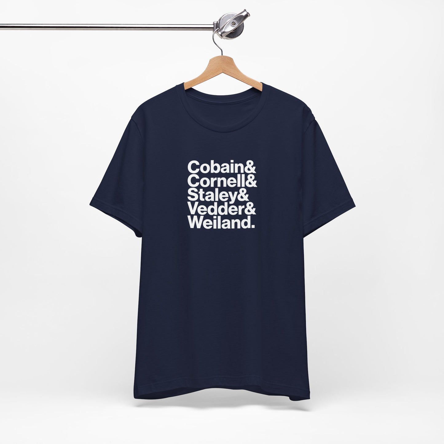 Cobain, Cornell, Staley, Vedder, Weiland - Camiseta azul