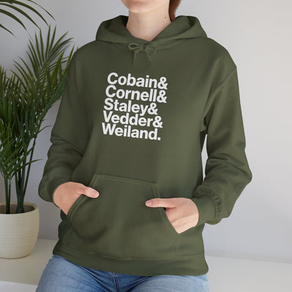 Cobain, Cornell, Staley, Vedder, Weiland - Sudadera azul