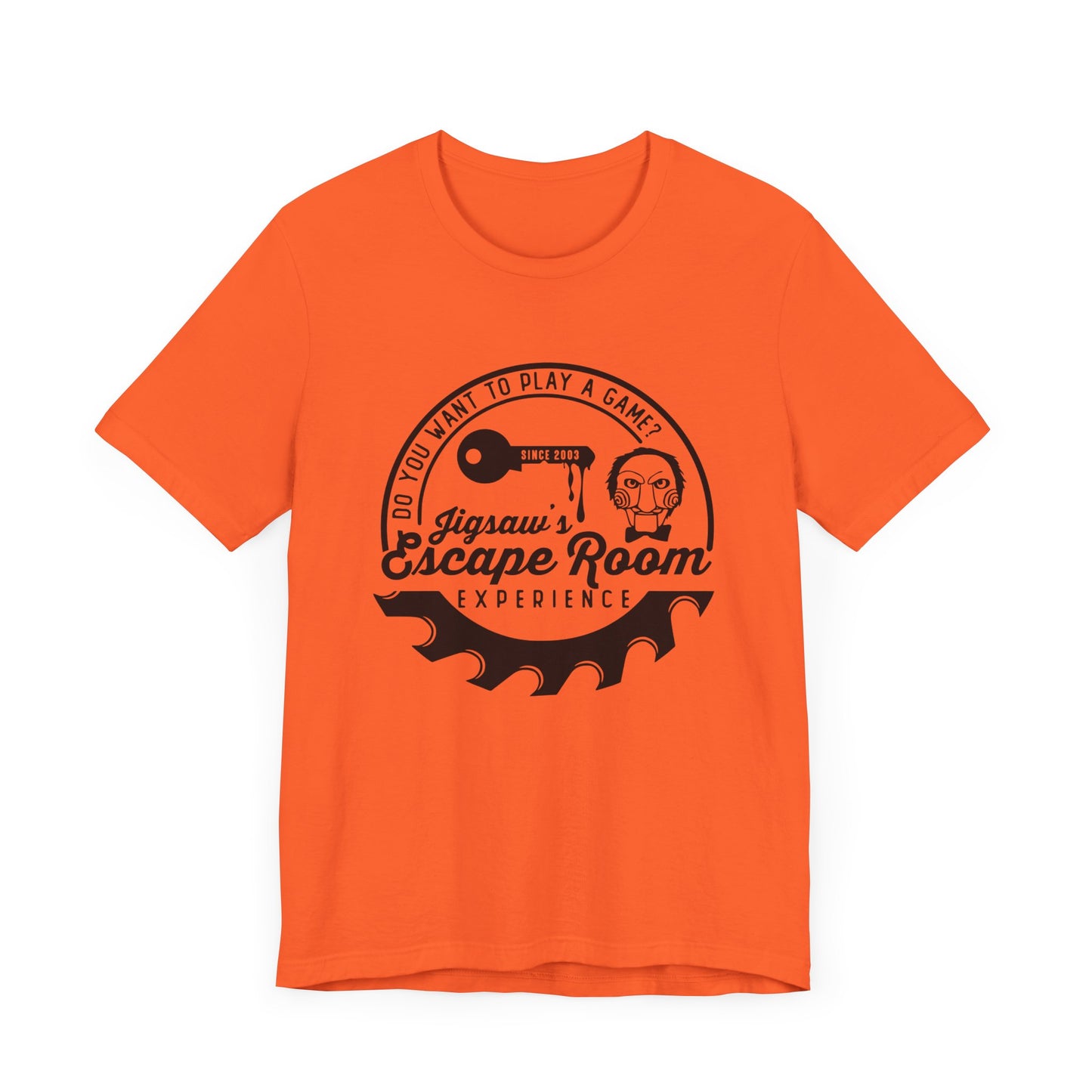 Jigsaw Escape Room - Camiseta naranja