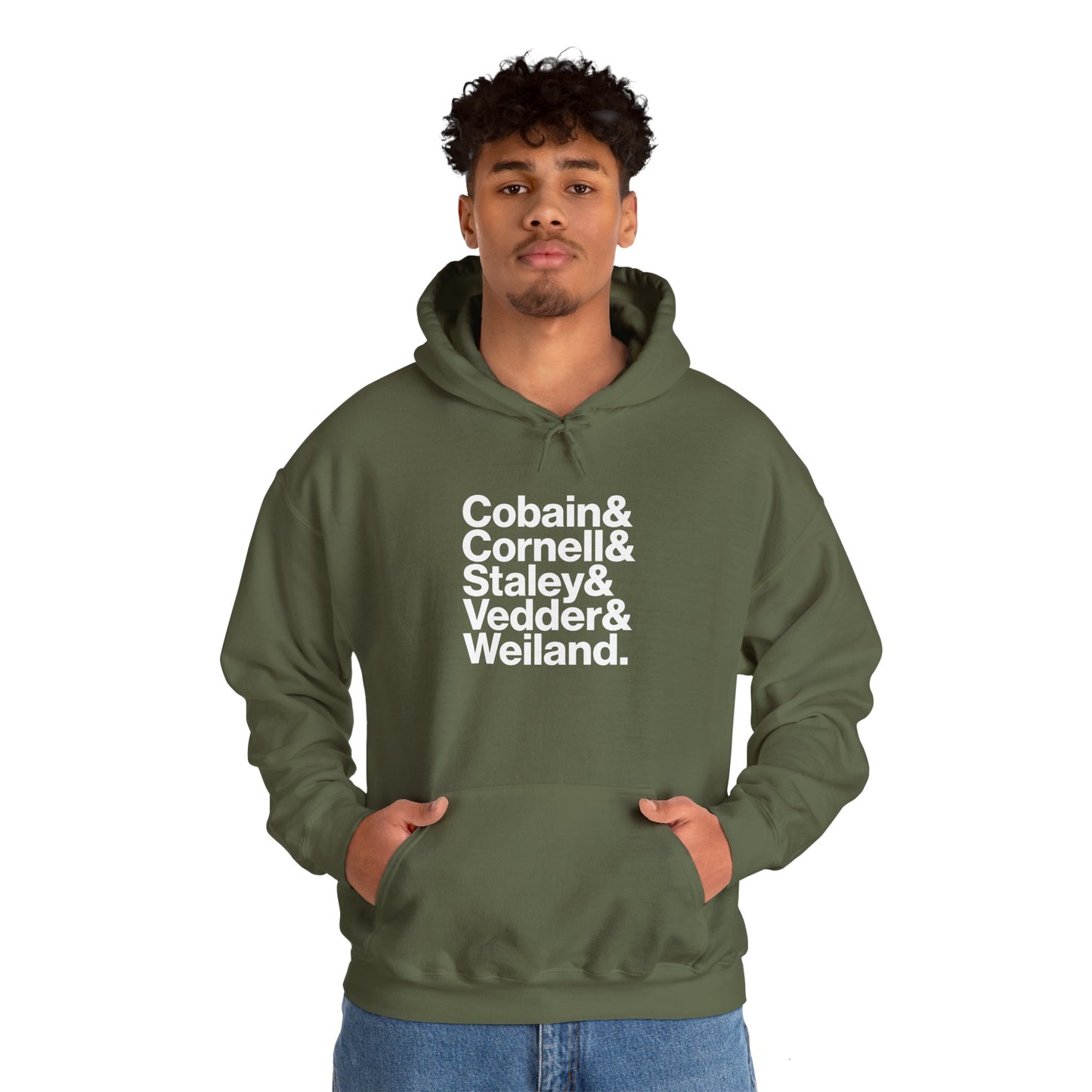 Cobain, Cornell, Staley, Vedder, Weiland - Sudadera azul