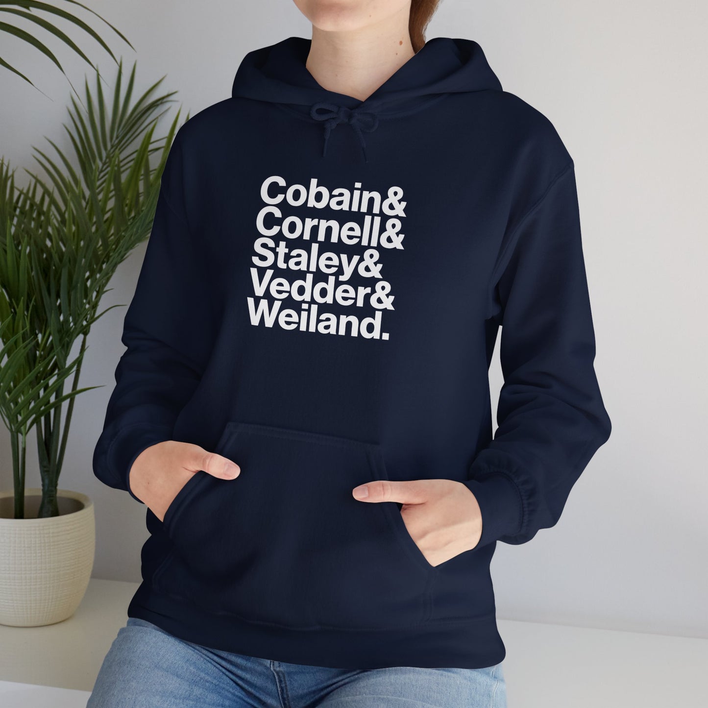 Cobain, Cornell, Staley, Vedder, Weiland - Sudadera azul