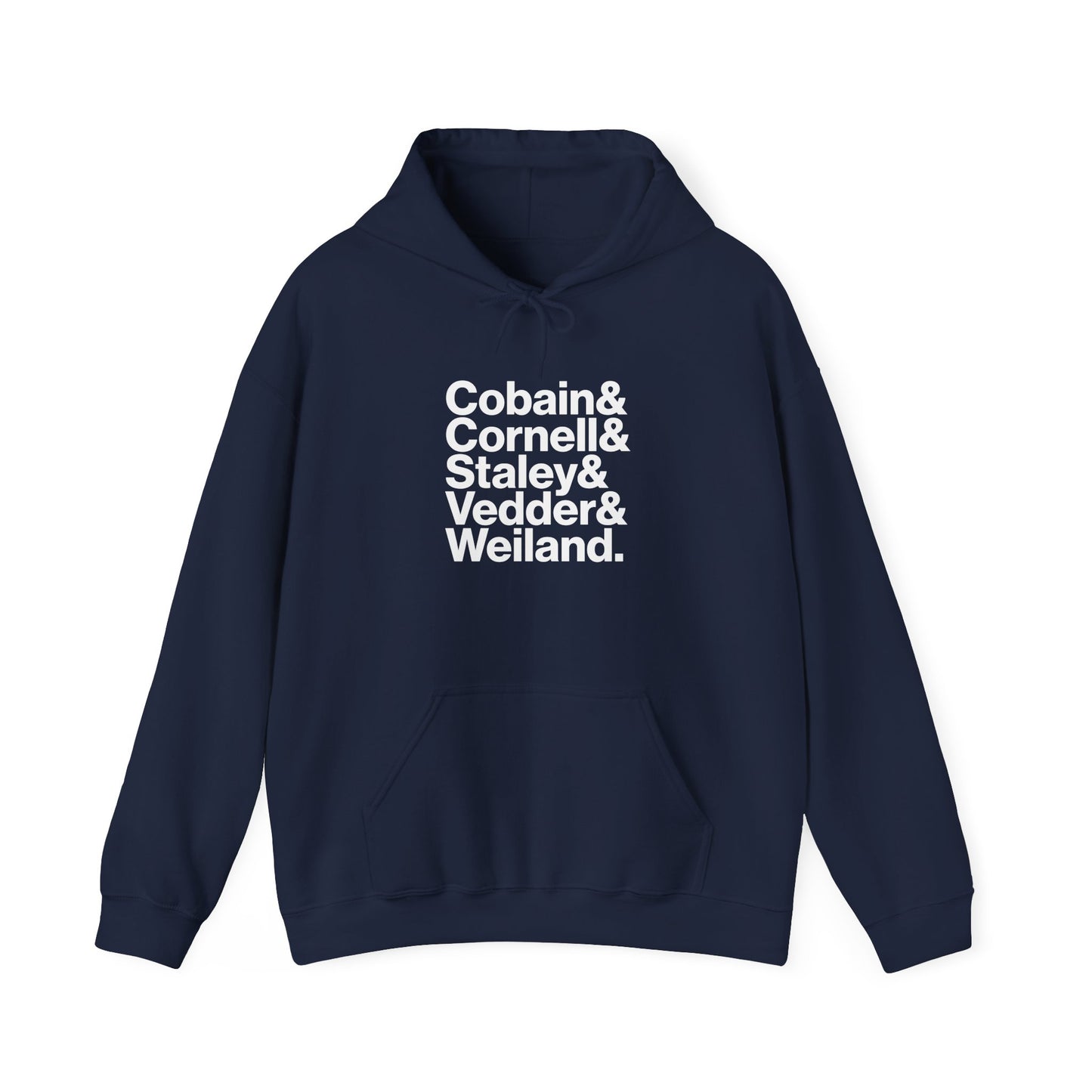 Cobain, Cornell, Staley, Vedder, Weiland - Sudadera azul