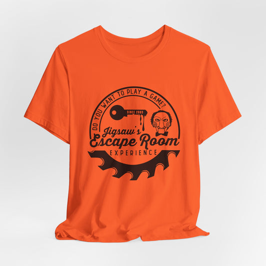 Jigsaw Escape Room - Camiseta naranja