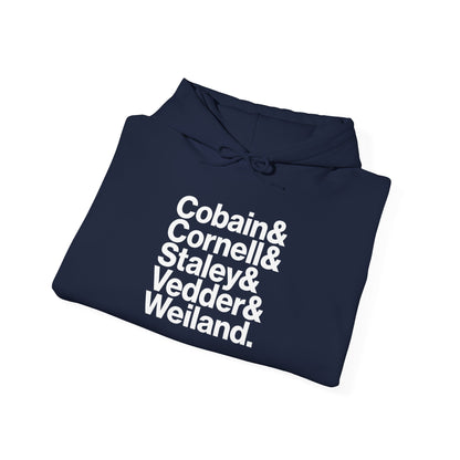 Cobain, Cornell, Staley, Vedder, Weiland - Sudadera azul