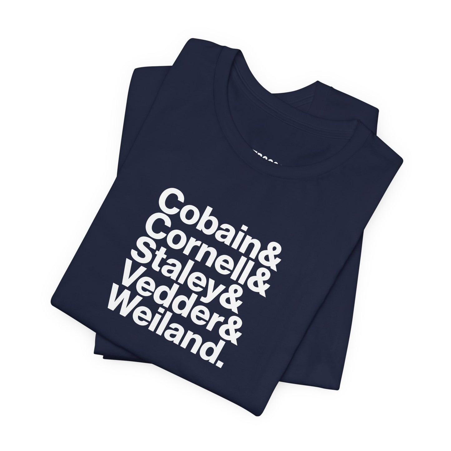 Cobain, Cornell, Staley, Vedder, Weiland - Camiseta azul